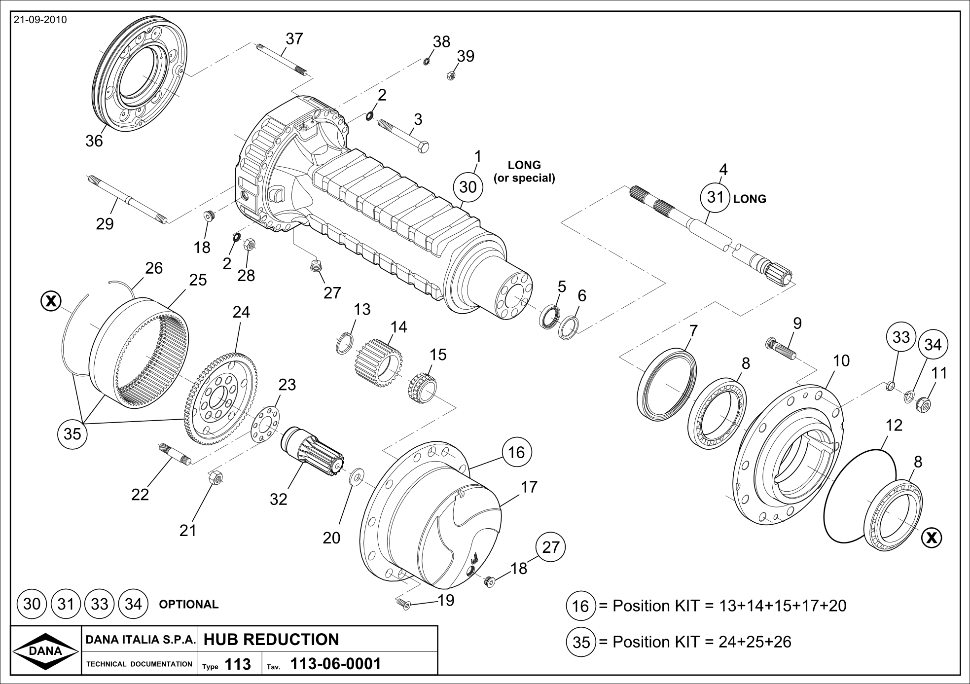 Spicer 113/120 Complete Assembly